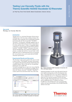 Testing Low Viscosity Fluids