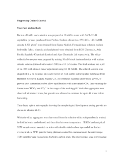 1 Supporting Online Material Materials and methods Barium