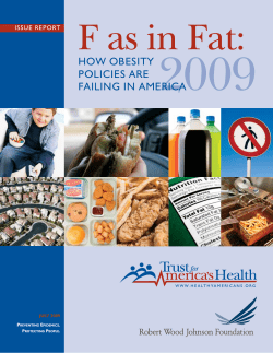 How Obesity Policies Are Failing in America 2009