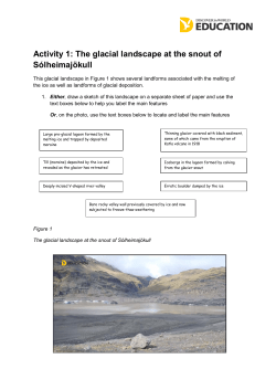 Solheimajokull Extension Activities Answers