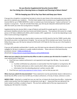 TIPS for keeping your SSI to Pay Your Rent and Keep your Home