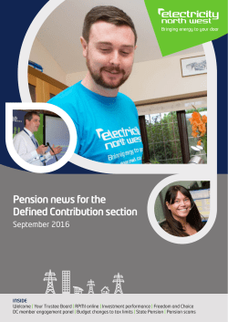 Pension news DC- Sep 2016