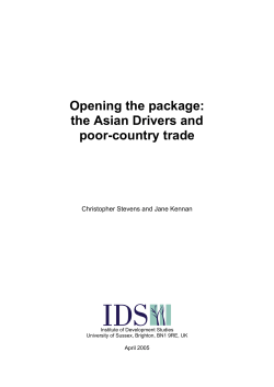 Opening the package: the Asian Drivers and poor