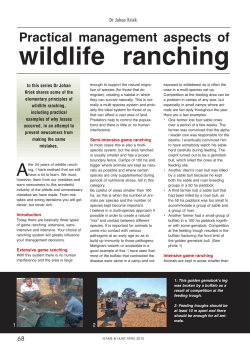 Practical management of wildlife