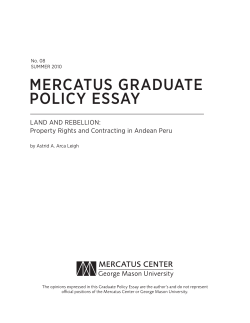 Property Rights and Contracting in Andean Peru