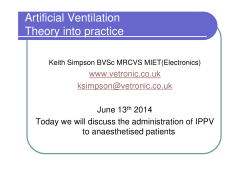 Artificial Ventilation Theory into practice