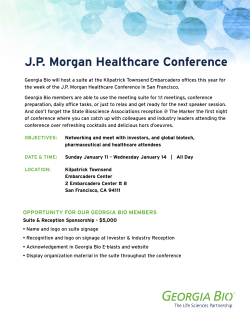 J.P. Morgan Healthcare Conference