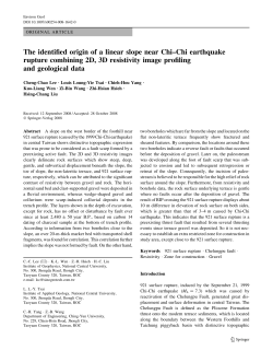 The identified origin of a linear slope near Chi&ndash;Chi earthquake