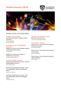 Alumni Award winners 2016 - The University of Sydney