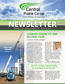 Spring 2015 - Central Prairie Coop