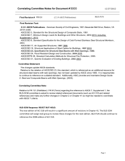 Correlating Committee Notes for Document # 5000 12/27/2012