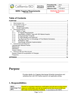 2510 NERC Tagging Requirements