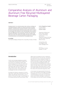Comparative Analysis of Aluminum and Aluminum Free Recycled