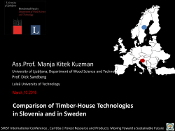 Manja Kitek Kuzman - Society of Wood Science and Technology
