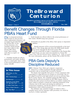 May - Broward County Police Benevolent Association