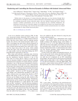 Monitoring and Controlling the Electron Dynamics in