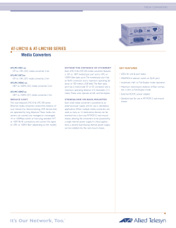 AT-LMC10 and AT-LMC100 Datasheet