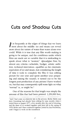 Cuts and Shadow Cuts