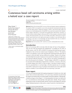 Cutaneous basal cell carcinoma arising within a