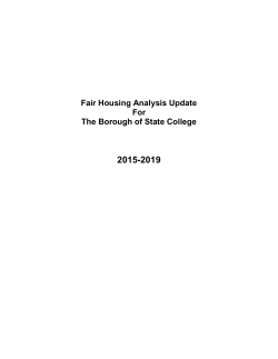 Fair Housing Analysis Update