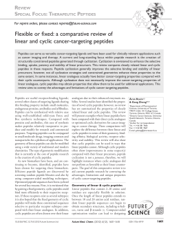 Flexible or fixed: a comparative review of linear and cyclic cancer