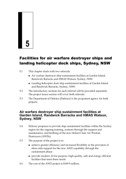 Chapter 5: Facilities for air warfare destroyer ships and landing