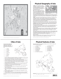 Physical Geography of Asia - Teacher Created Resources