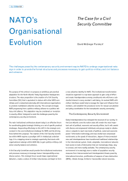 NATO`s Organisational Evolution