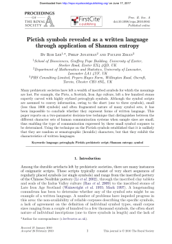 Pictish symbols revealed as a written language through application
