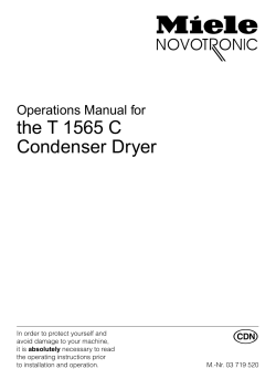 the T 1565 C Condenser Dryer