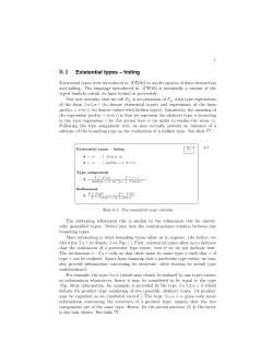 0.1 Existential types &ndash; hiding