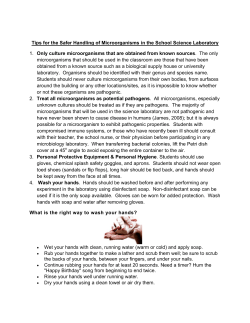 Tips fo 1. Only micro obtai labor Stud arou or no 2. Trea unkn micro