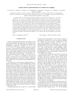 Isotope-selective photoionization for calcium ion trapping