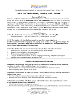 Individuals, Groups, and Choices