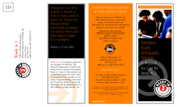 Tornadoes, Floods, Earthquakes, Terrorism. In Missouri You Can Be