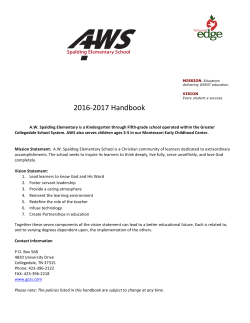 Handbook - Collegedale Academy