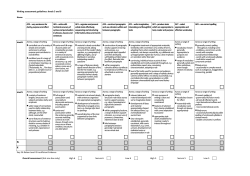 Writing assessment guidelines: levels 5 and 6 AF5 – vary sentences