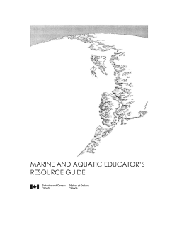 MARINE AND AQUATIC EDUCATOR`S RESOURCE GUIDE