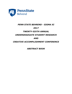 2017 Sigma Xi Abstract Book
