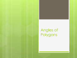 Angles of Polygons