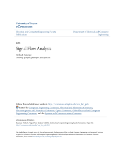 Signal Flow Analysis - eCommons