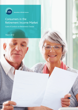 Consumers in the Retirement Income Market