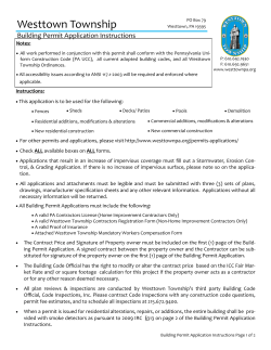 Building Permit Package