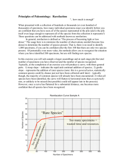 Rarefaction exercise