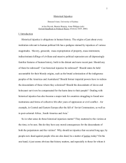 Historical injustice