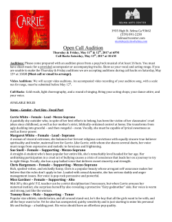 Open Call Audition - Selma Arts Center