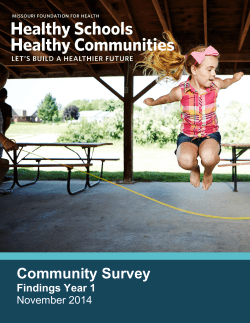 Community Survey - Missouri Foundation for Health