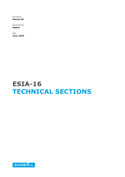ESIA-16 TECHNICAL SECTIONS