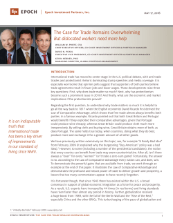 The Case for Trade Remains Overwhelming