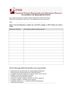 statement of research intent